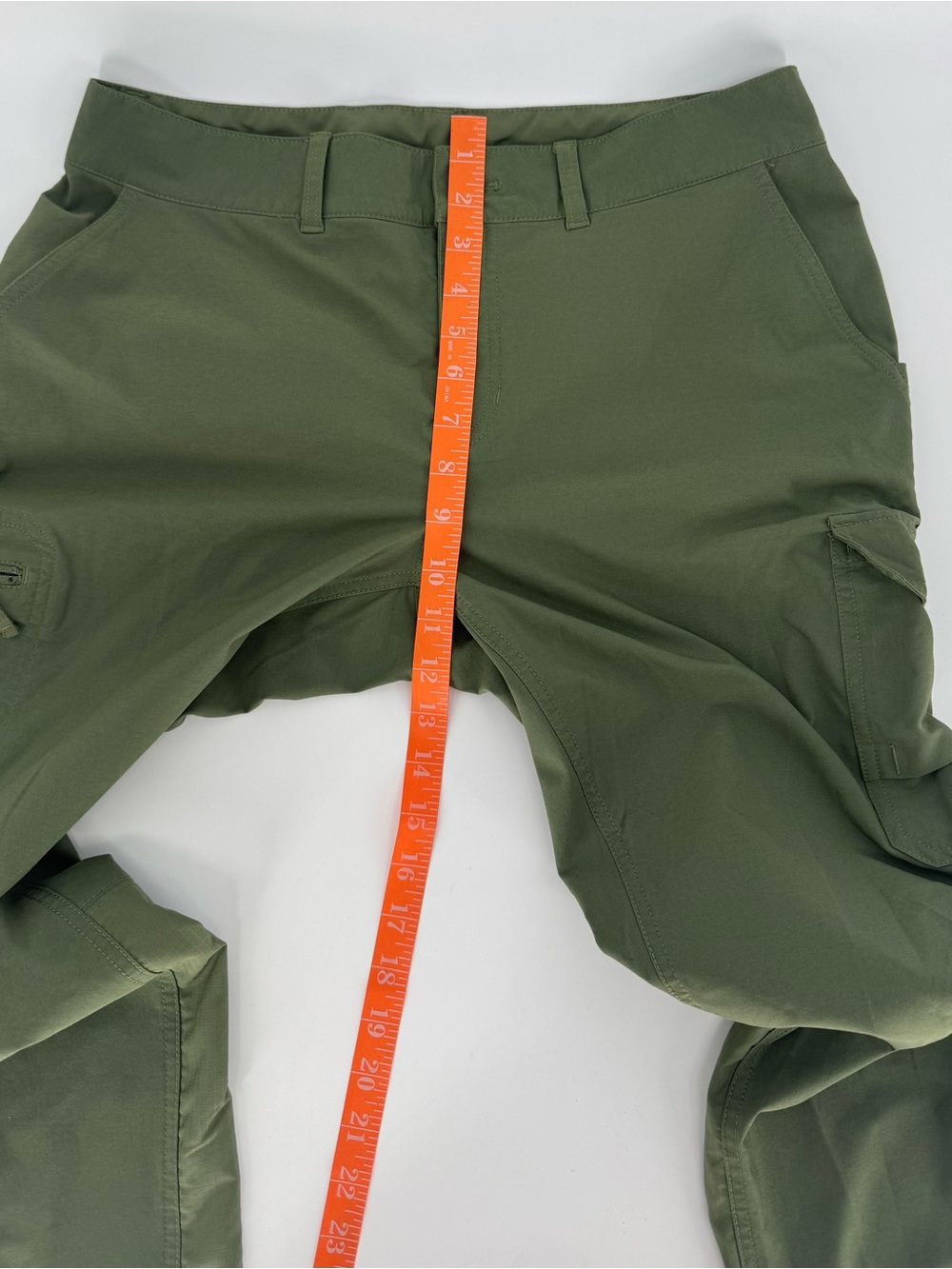 The North Face Women Olive Cargo Wide-Leg Pants - Size 8 - Picture 9 of 13